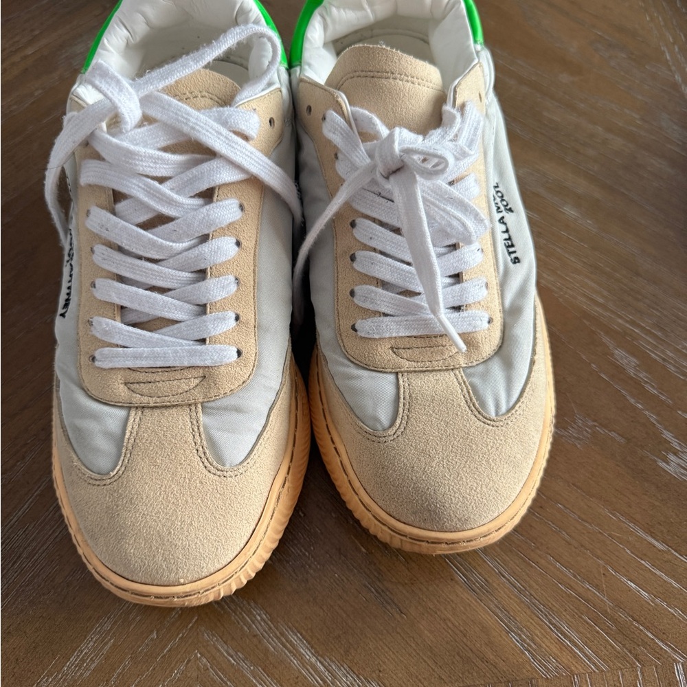 Stella McCartney Beige and White Athletic Shoes
